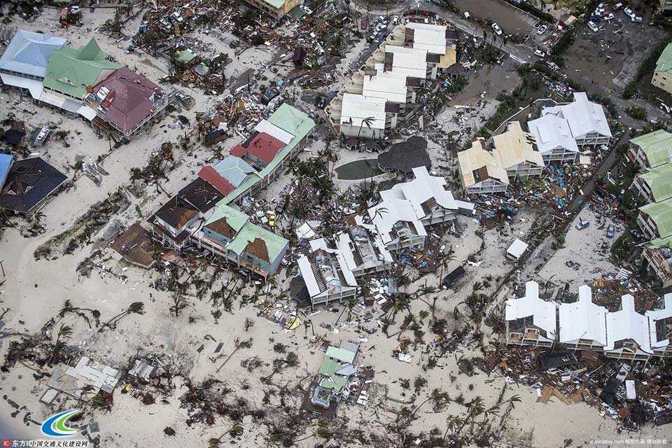 最强飓风“艾尔玛”肆虐后一片惨状　若灾难大片画面 2