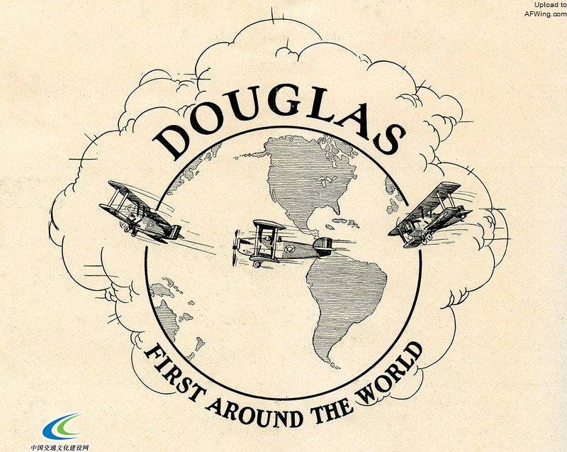 道格拉斯飞机首次环球飞行的海报
